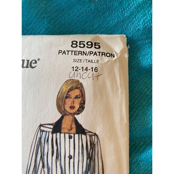Vogue 8595 shirt dress pattern size 12 14 16 - Picture 2 of 6